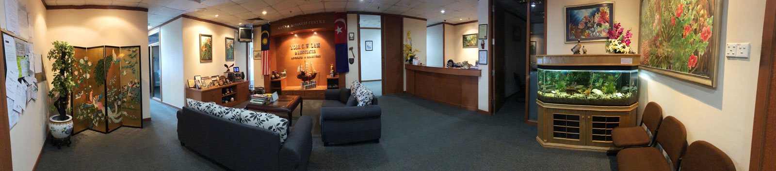 Office lobby of Nora SWLam & Associates